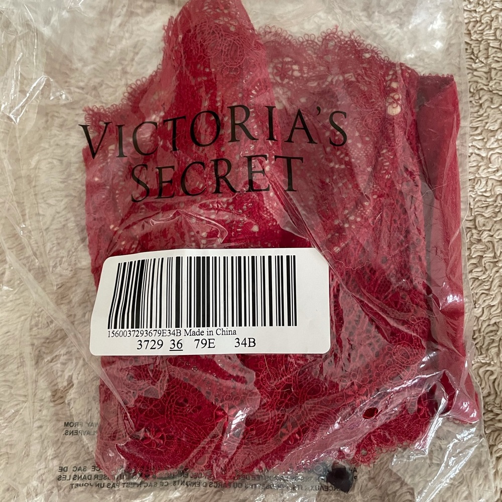 Victoria's Secret Red Lace Longline Bustier Bra - Picture 5 of 6